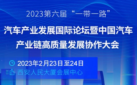 「汽车产业」2023第六届“一带一路”汽车产业发展国际论坛暨中国汽车产业链高质量发展协作大会